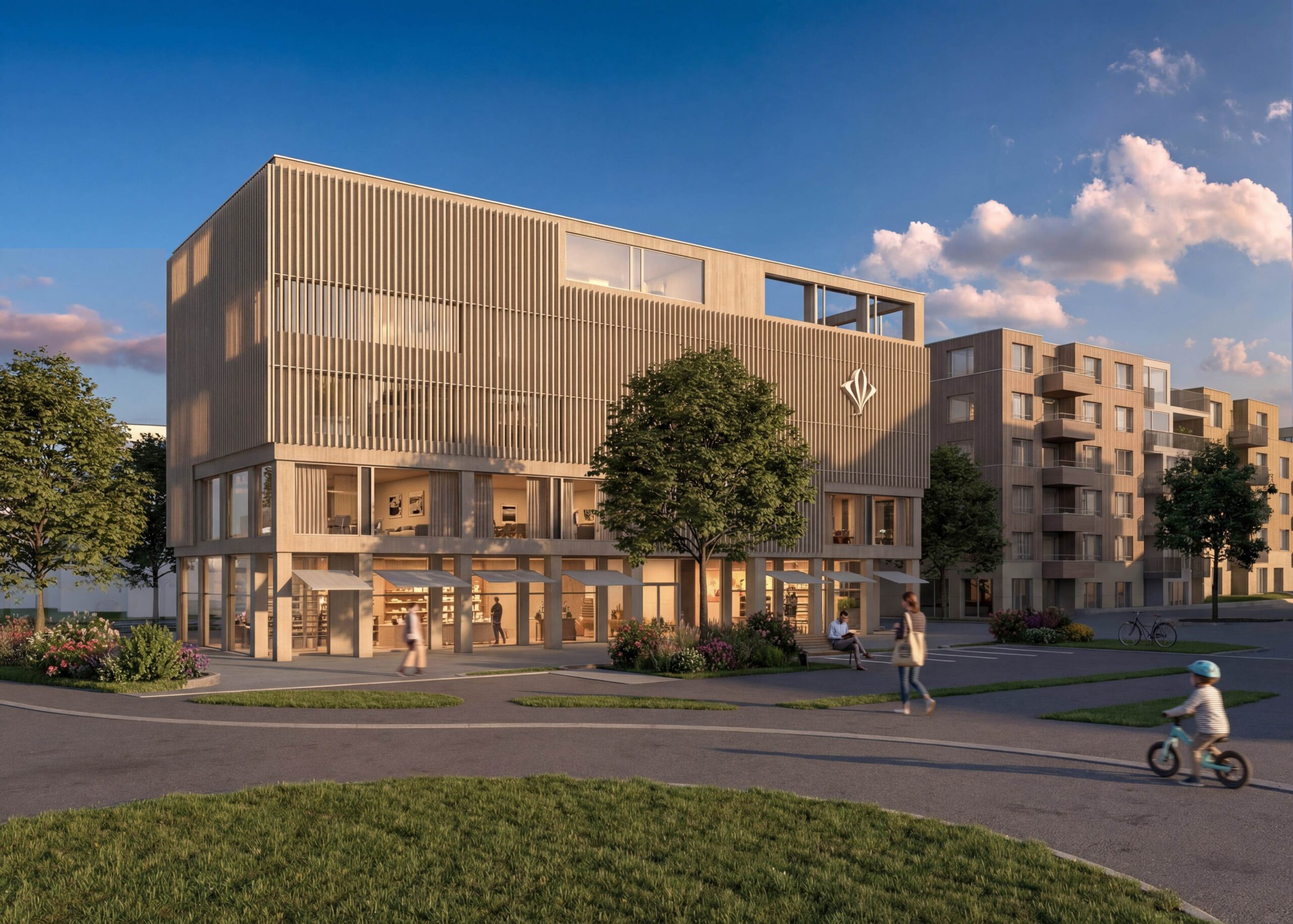 Sursee Münster Vorstadt Süd — Gesamtansicht Wohnüberbauung